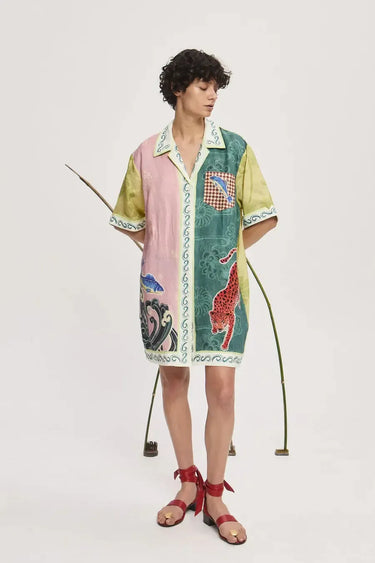 Rochester Mini Shirtdress-Dresses-Alemais-Debs Boutique